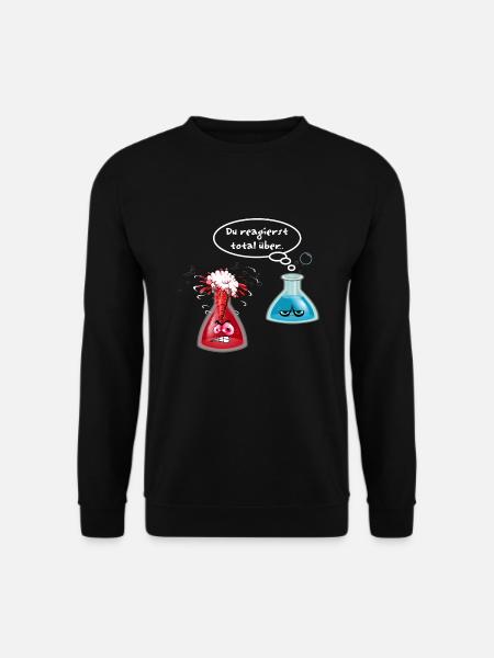 Chemie Nerd Geschenk zB Geburtstag Comic Chemikant - Unisex Pullover - Schwarz