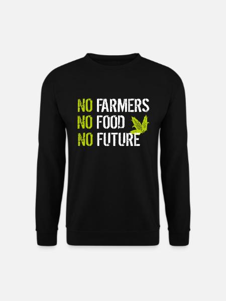 No Farmers No Food No Future - Unisex Pullover - Schwarz