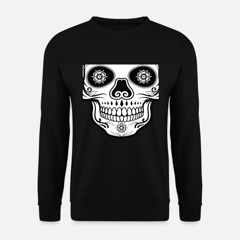 Mexican skull mouthguard - Unisex Sweatshirt - black