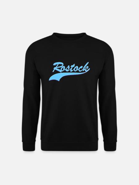 Rostock Retro Schriftzug - Unisex Pullover - Schwarz