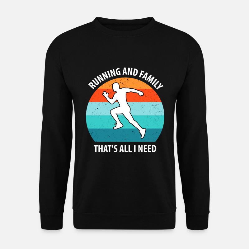 Joggen - Unisex Pullover - Schwarz