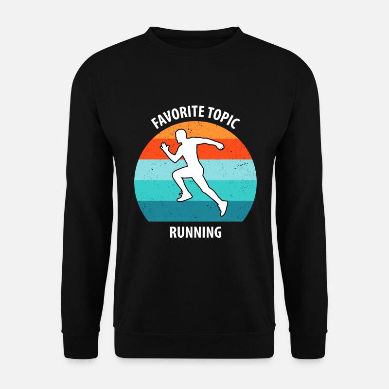 Joggen - Unisex Pullover - Schwarz