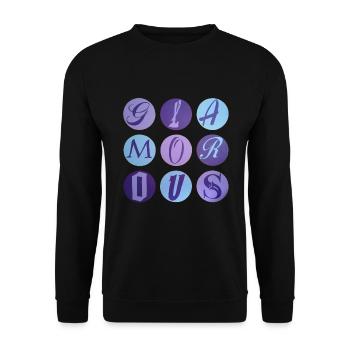 Glamorous dots - Unisex Pullover - Schwarz - Vorne - Alina (178cm) & Michal (187cm)