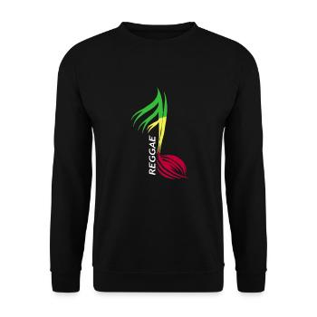 Rasta Rastafari Reggae - Unisex Pullover - Schwarz - Vorne - Alina (178cm) & Michal (187cm)