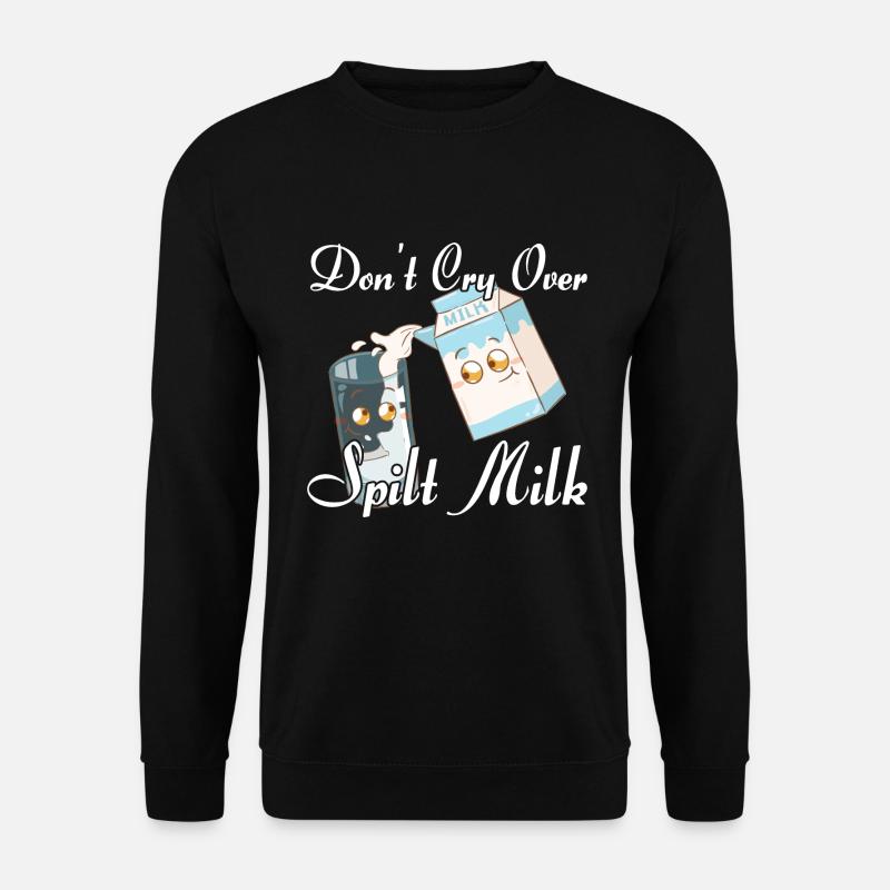 Milch Milchmann Milchtrinker - Unisex Pullover - Schwarz