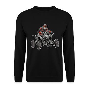 Quad ATV Offroad Quad Riders - Unisex Sweatshirt - black - Front - Alina (178cm) & Michal (187cm)