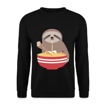 Ramen - Unisex Pullover - Schwarz - Vorne - Alina (178cm) & Michal (187cm)