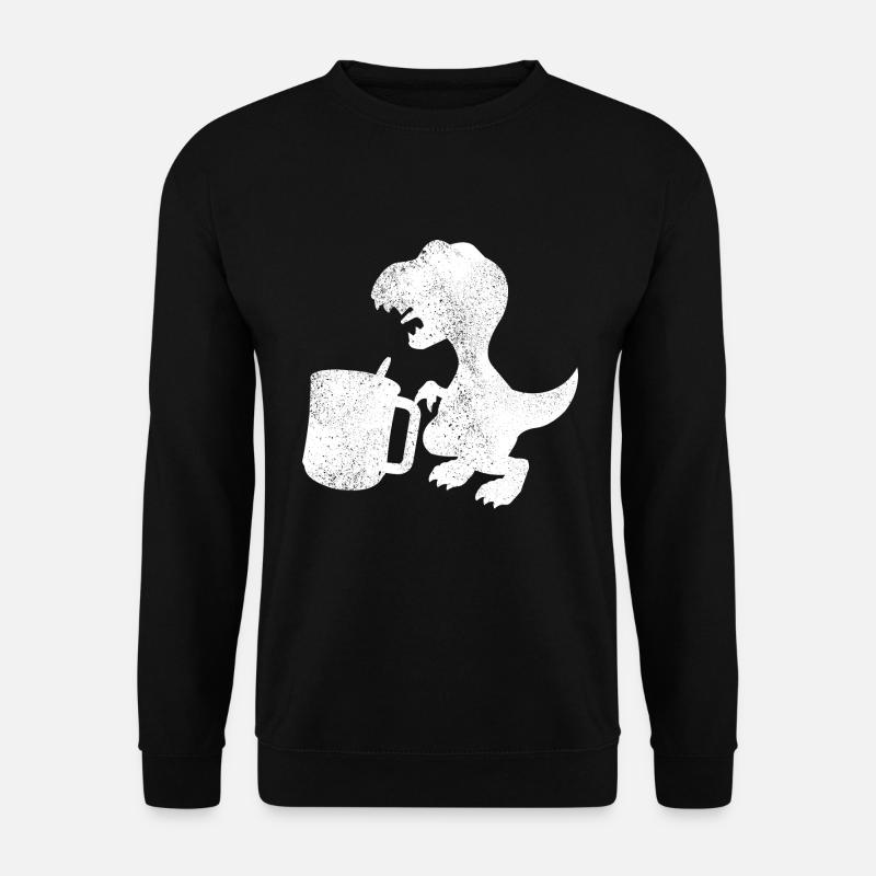 Tee Rex Teetrinker Dinosaurier - Unisex Pullover - Schwarz