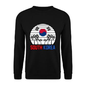 Südkorea - Unisex Pullover - Schwarz - Vorne - Alina (178cm) & Michal (187cm)