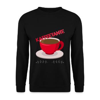 Kaffeetante - Sweat-shirt Unisexe - noir - Devant - Alina (178cm) & Michal (187cm)