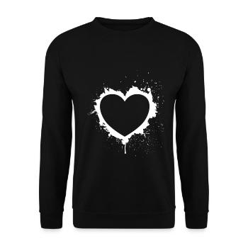 Card symbols playing cards heart card game - Unisex Sweatshirt - black - Front - Alina (178cm) & Michal (187cm)