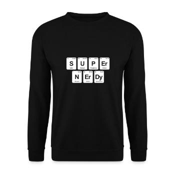 Éléments de tableau périodique super nerdy - Sweat-shirt Unisexe - noir - Devant - Alina (178cm) & Michal (187cm)