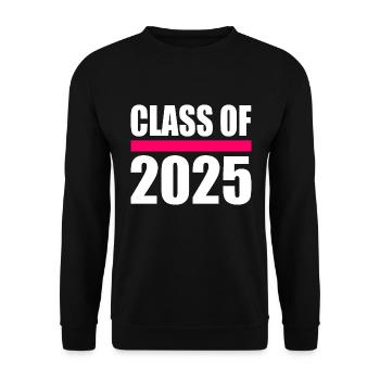 Class of 2025 - Unisex Pullover - Schwarz - Vorne - Alina (178cm) & Michal (187cm)