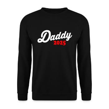 Daddy 2025 - dad 2025 - Sweat-shirt Unisexe - noir - Devant - Alina (178cm) & Michal (187cm)