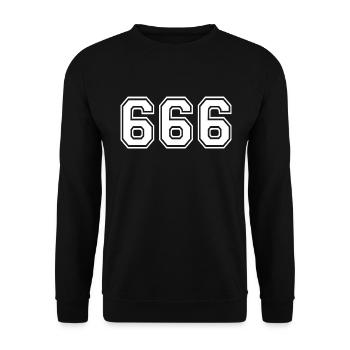 666 - Sweat-shirt Unisexe - noir - Devant - Alina (178cm) & Michal (187cm)