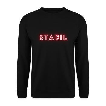 Stabil - Unisex Pullover - Schwarz - Vorne - Alina (178cm) & Michal (187cm)