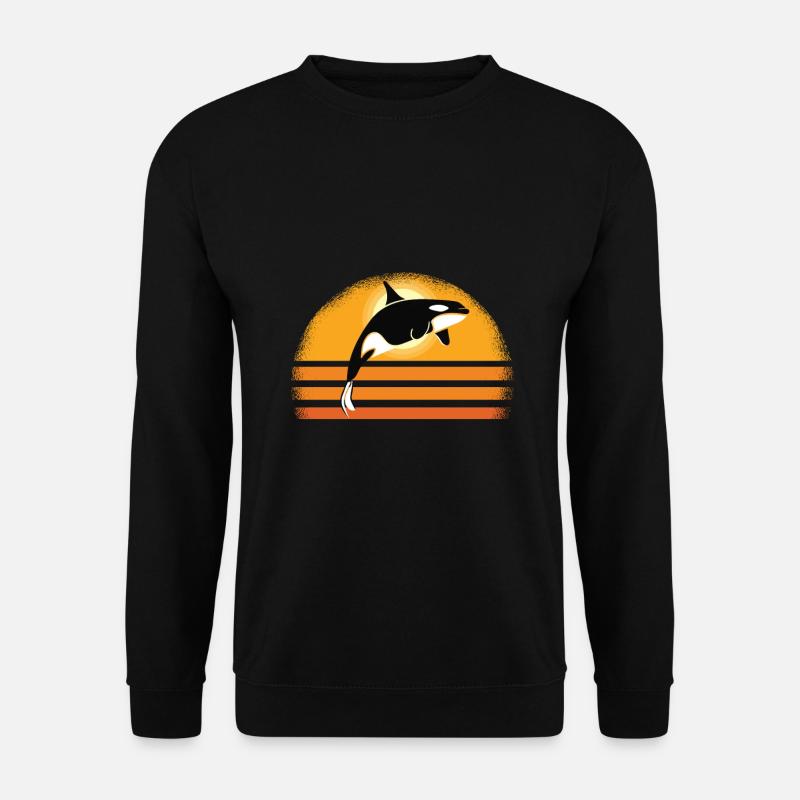 Orca Killerwal Wal Shirt - Unisex Pullover - Schwarz