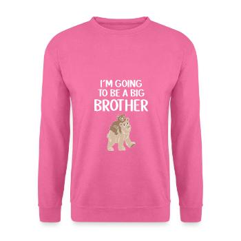 Chemise cadeau grand frère - Sweat-shirt Unisexe - rose - Devant
