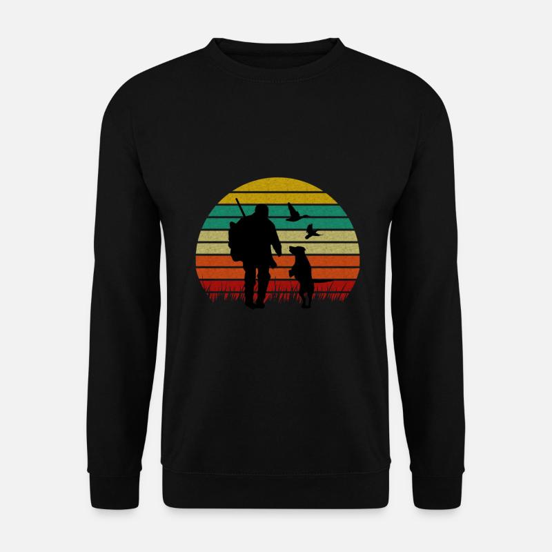 Jäger Hund Jagd - Unisex Pullover - Schwarz