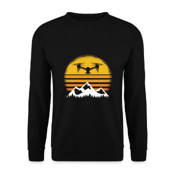 Drone chemise drone drone - Sweat-shirt Unisexe - noir - Devant - Alina (178cm) & Michal (187cm)