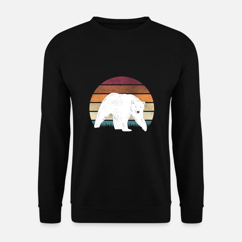 Polar bear motif polar bears - Unisex Sweatshirt - black
