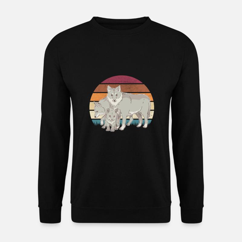 Meute de loups loups loup - Sweat-shirt Unisexe - noir