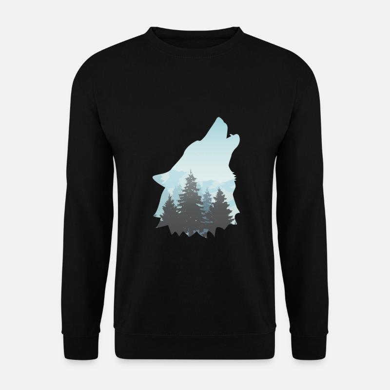 Wolf nature wolves wolf pack - Unisex Sweatshirt - black