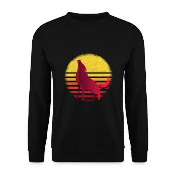 Les loups hurlent - Sweat-shirt Unisexe - noir - Devant - Alina (178cm) & Michal (187cm)