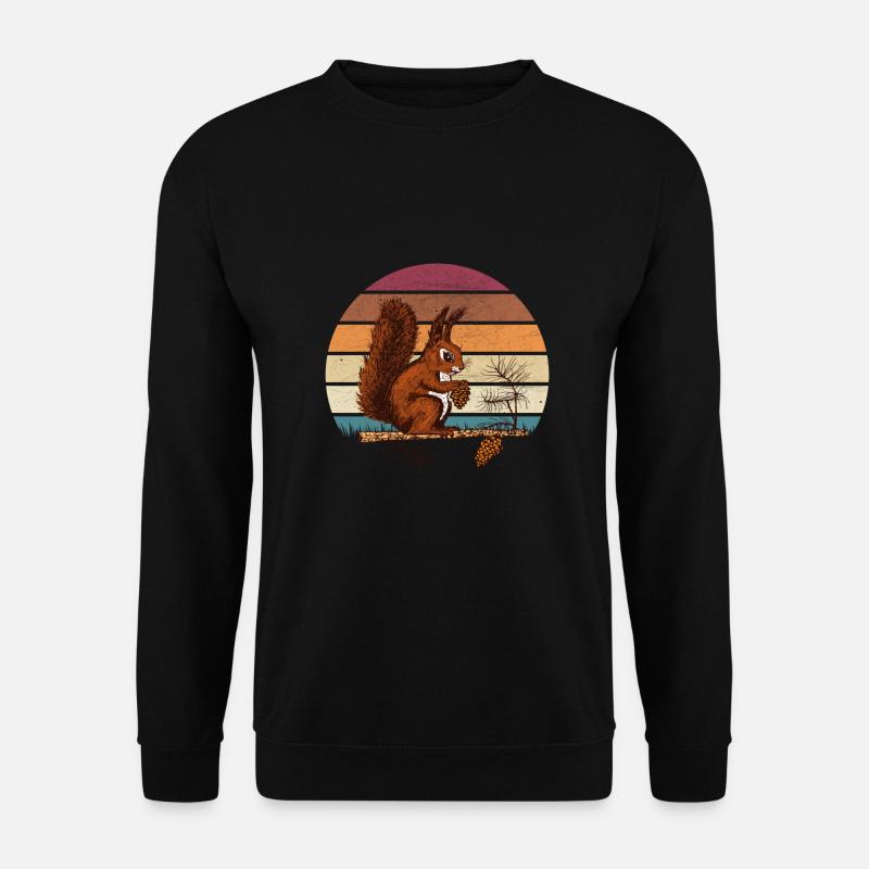 Conception d'écureuil - Sweat-shirt Unisexe - noir
