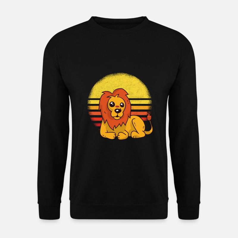 Löwe Lustig - Unisex Pullover - Schwarz