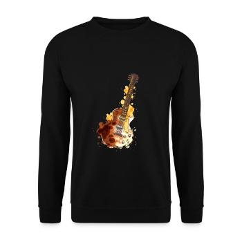 Bass guitar bass player - Unisex Sweatshirt - black - Front - Alina (178cm) & Michal (187cm)
