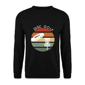 Cadeau de golf de disque - Sweat-shirt Unisexe - noir - Devant - Alina (178cm) & Michal (187cm)