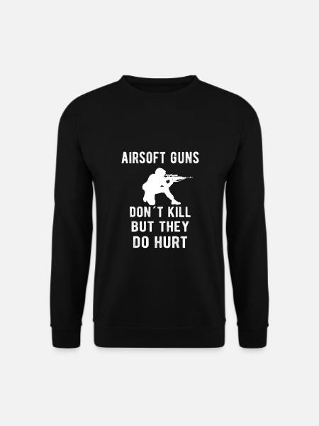 Airsoft saying funny airsoft - Unisex Sweatshirt - black