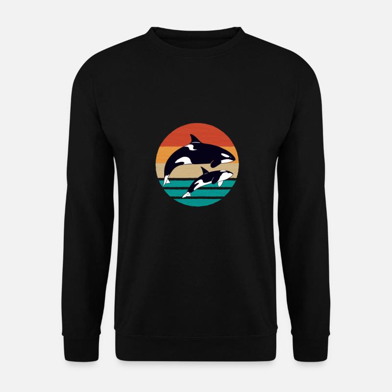 Cute orca design - Unisex Sweatshirt - black