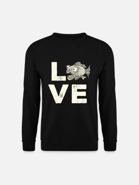 Piranha Geschenk - Unisex Pullover - Schwarz