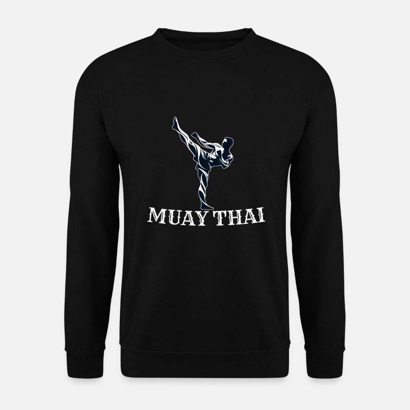 Muay Thai Kämpfer Design - Unisex Pullover - Schwarz