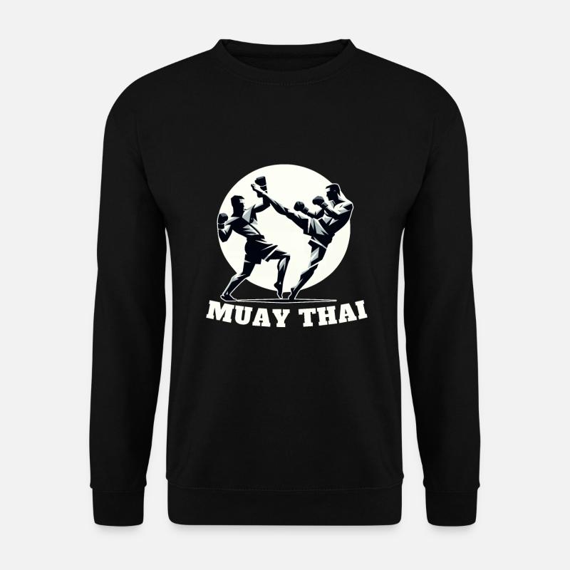 Muay Thai Kämpfer Design - Unisex Pullover - Schwarz