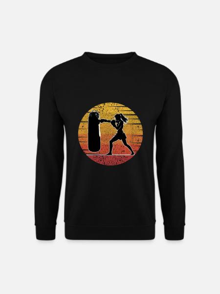 Kickboxen Frau Kickboxer - Unisex Pullover - Schwarz