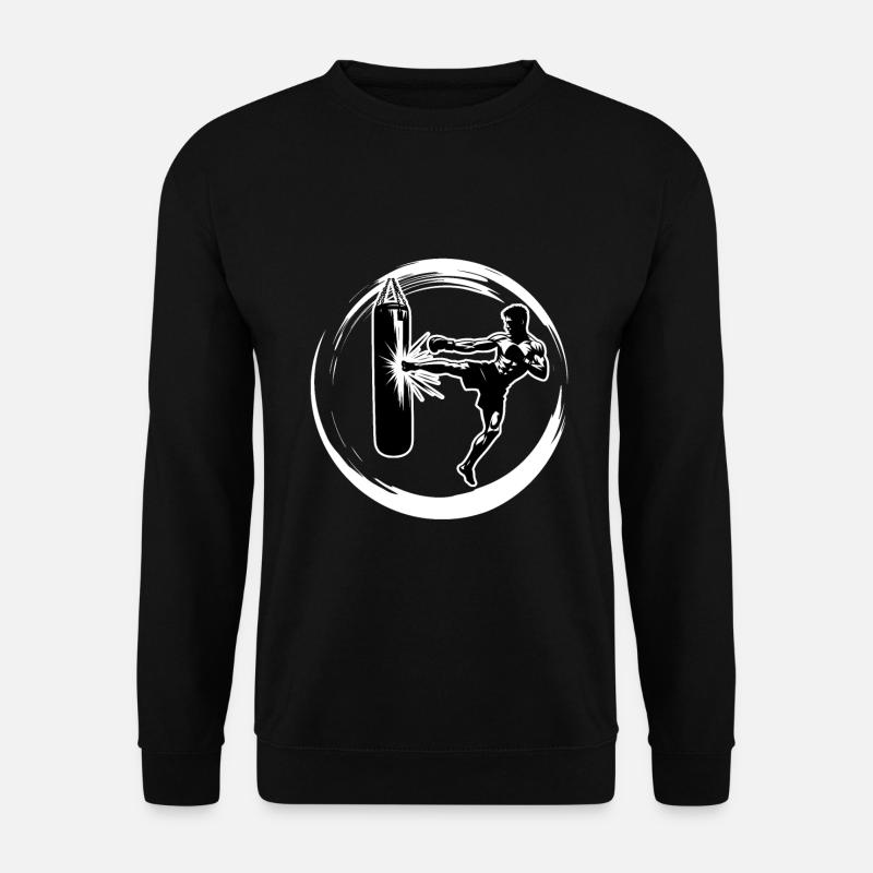 Kickboxen Kick - Unisex Pullover - Schwarz