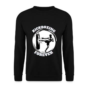 Kickbox-Kämpfer Kickboxer - Unisex Pullover - Schwarz - Vorne - Alina (178cm) & Michal (187cm)