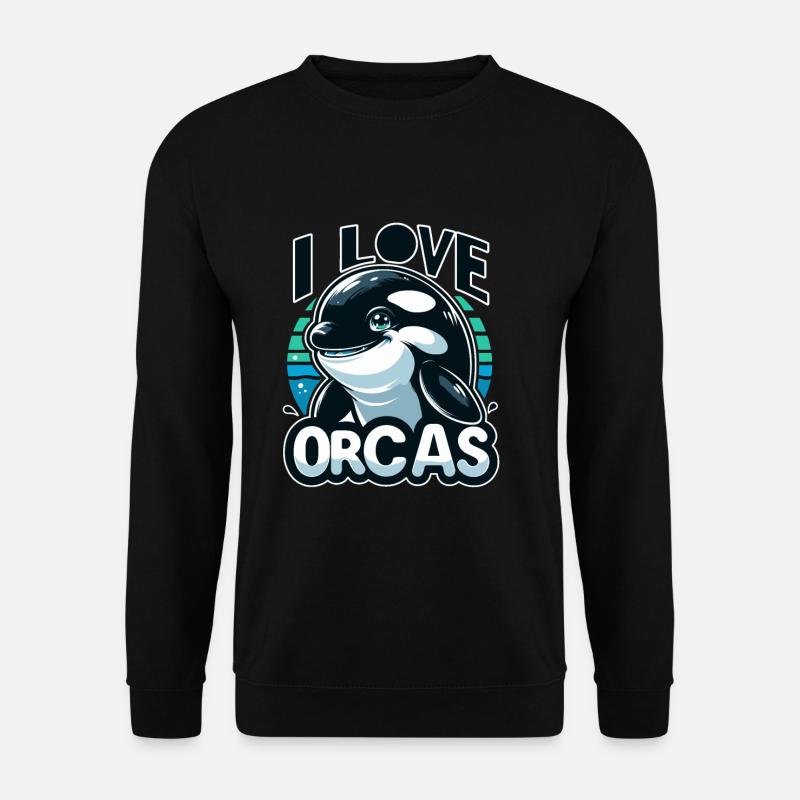 Orca Lover Gift - Unisex Sweatshirt - black