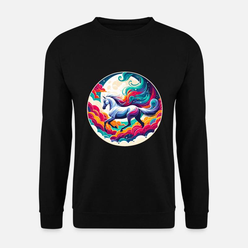 Art du cheval arabe - Sweat-shirt Unisexe - noir