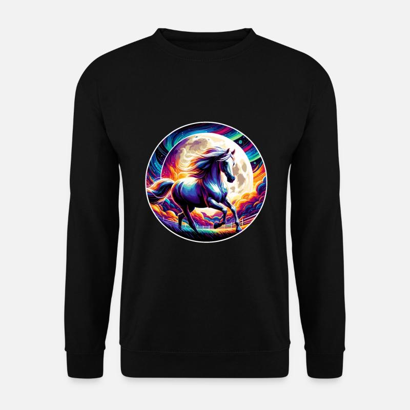 Art du cheval arabe - Sweat-shirt Unisexe - noir