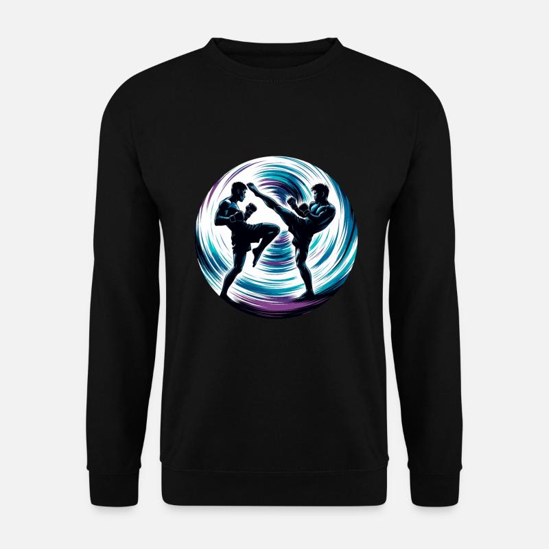 Combattants de Muay Thaï - Sweat-shirt Unisexe - noir