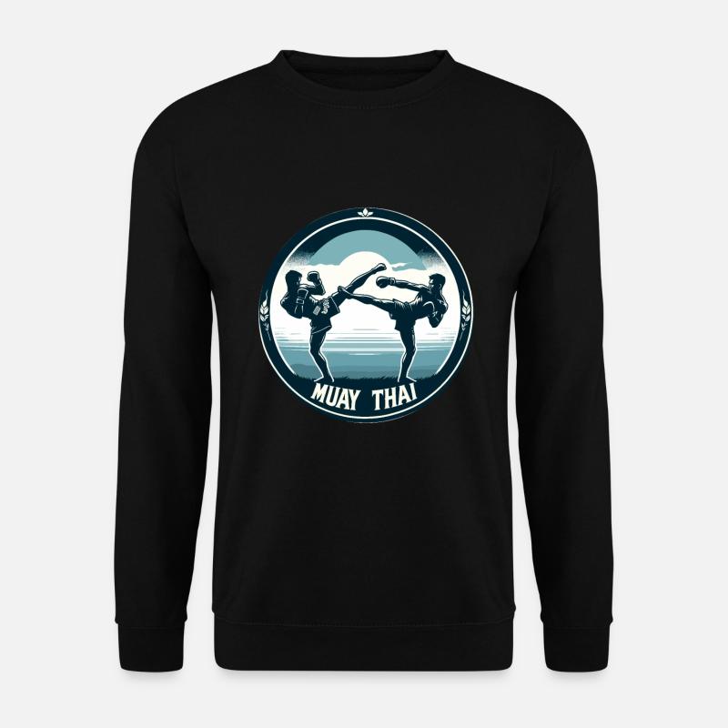 Combattants de Muay Thaï - Sweat-shirt Unisexe - noir