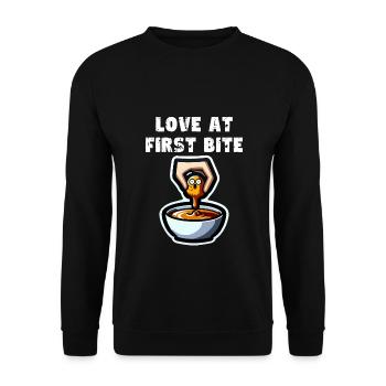 Chicken Nuggets Lustiges Chicken Nugget Meme Nugget - Unisex Pullover - Schwarz - Vorne - Alina (178cm) & Michal (187cm)