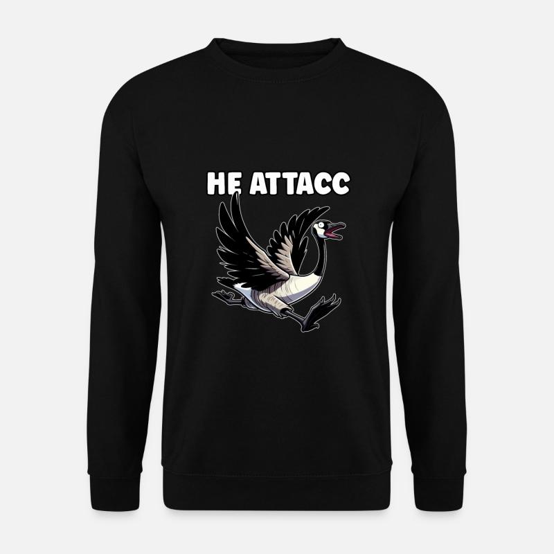 Lustiges kanadisches Gans-Meme - Unisex Pullover - Schwarz