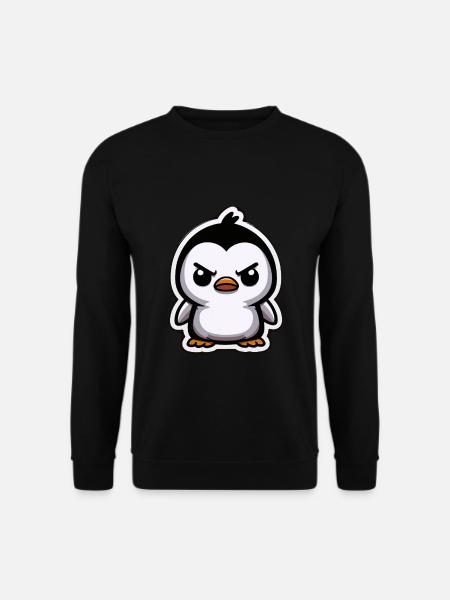 Funny Penguins Angry Penguin - Unisex Sweatshirt - black