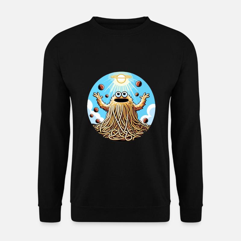 Funny Atheist Flying Spaghetti Monster - Unisex Sweatshirt - black