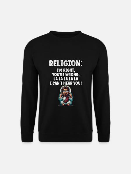 Rolig Anti Religion Ateist Agnostiker - Unisextröja - svart